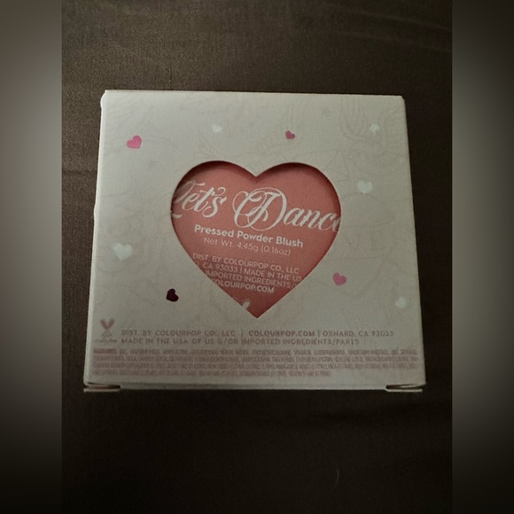 New colourpop press powder, blush heart shape colour lets dance come with box - Picture 5 of 6